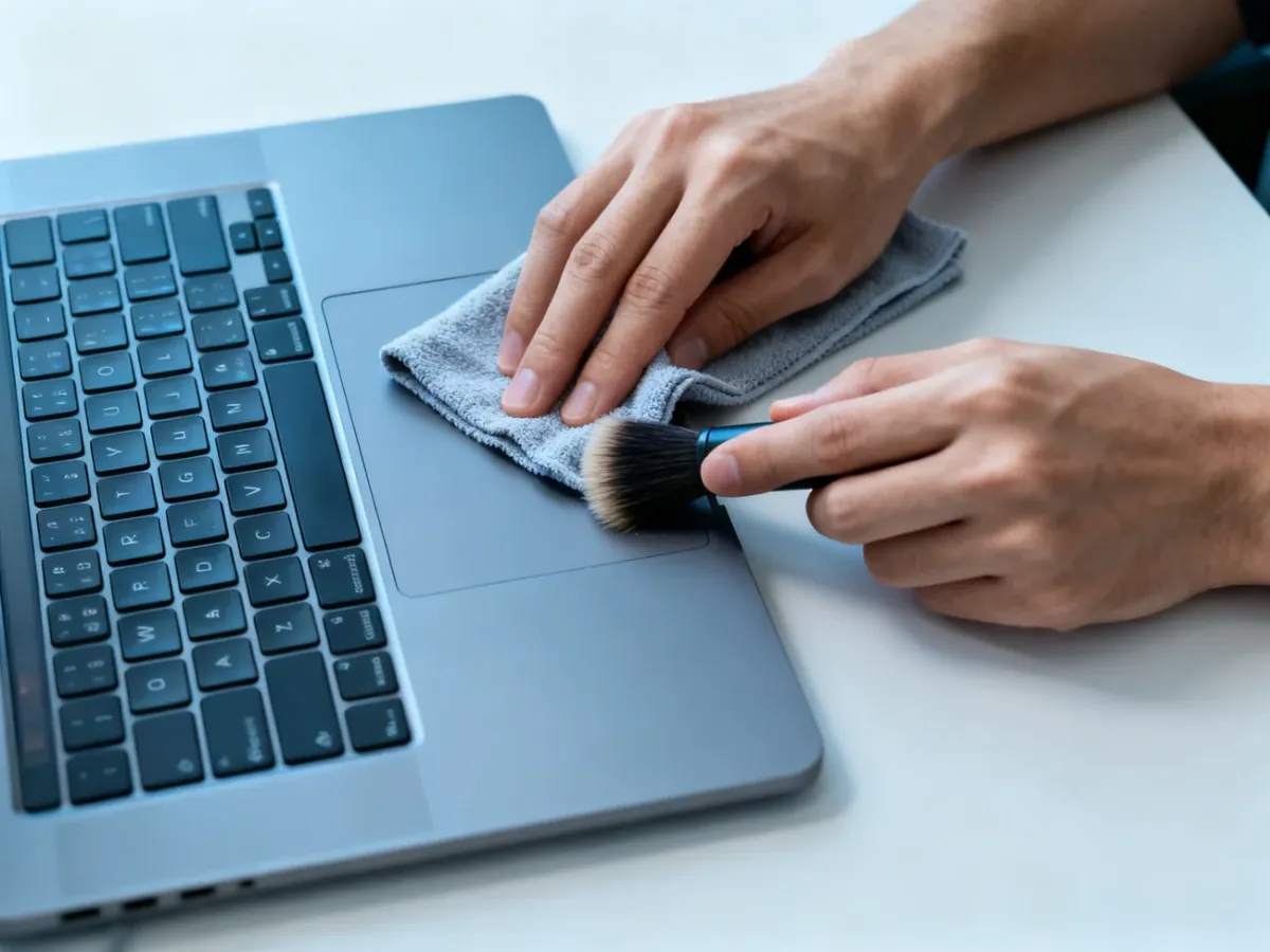 Czyszczenie klawiatury i touchpada laptopa